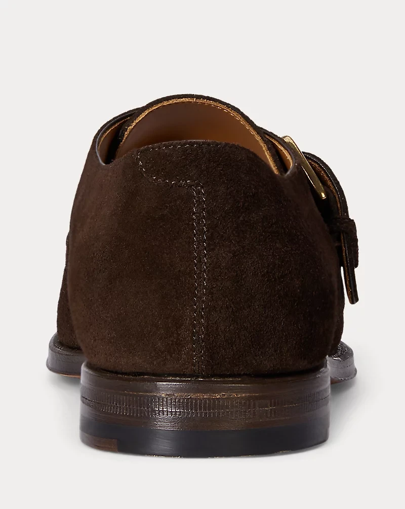 Maestra Calf-Suede Monk-Strap Shoe