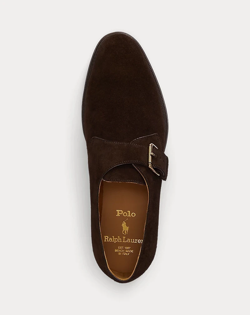 Maestra Calf-Suede Monk-Strap Shoe