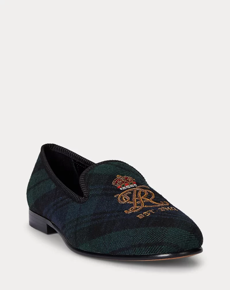 Paxton Bullion-Crest Plaid Slipper
