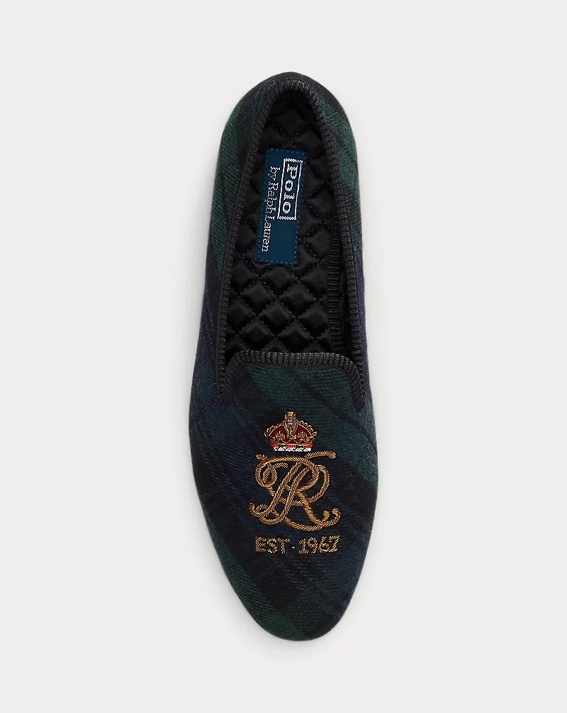 Paxton Bullion-Crest Plaid Slipper