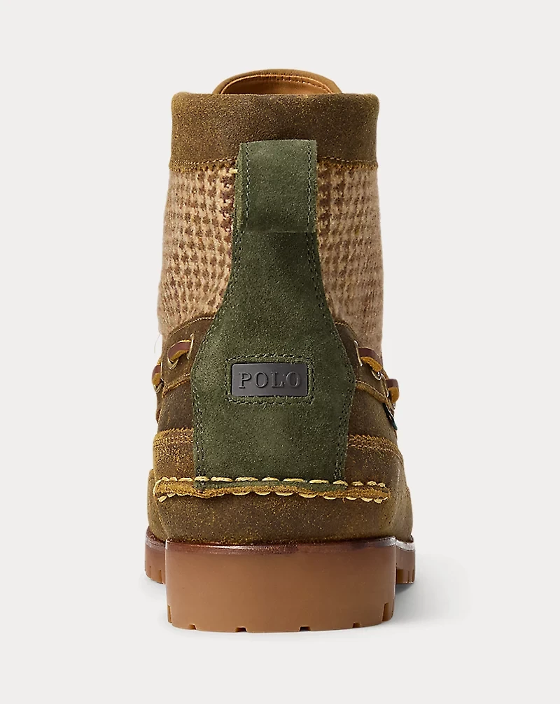Ranger Mid Suede & Wool Tweed Boot