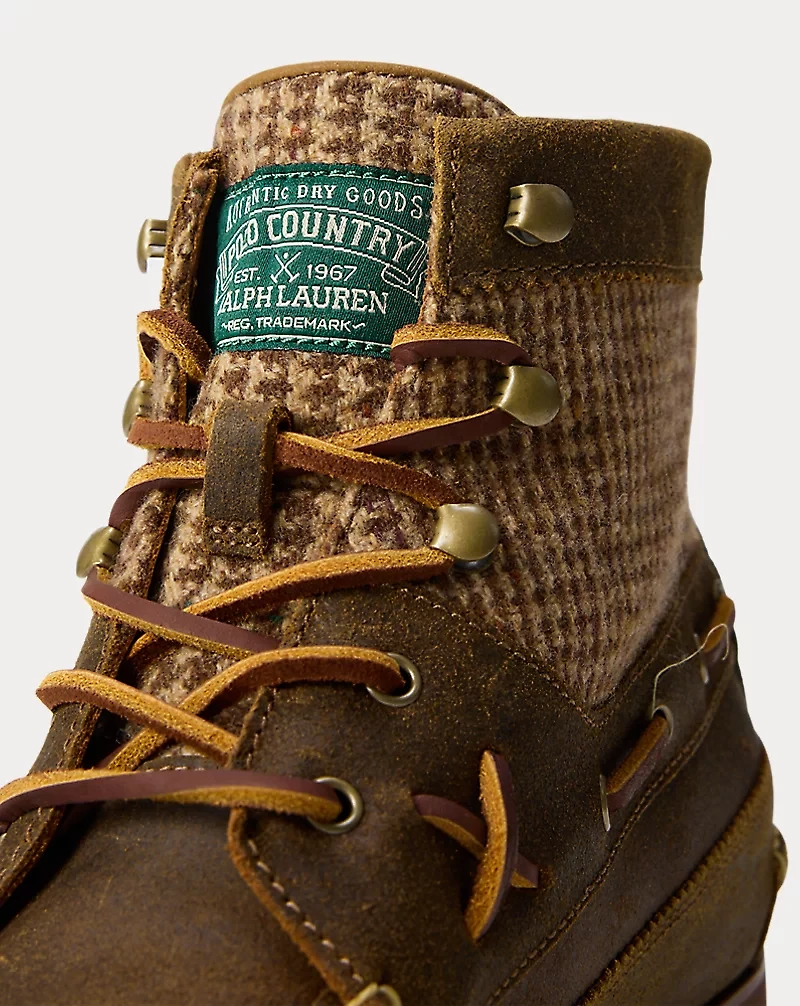Ranger Mid Suede & Wool Tweed Boot