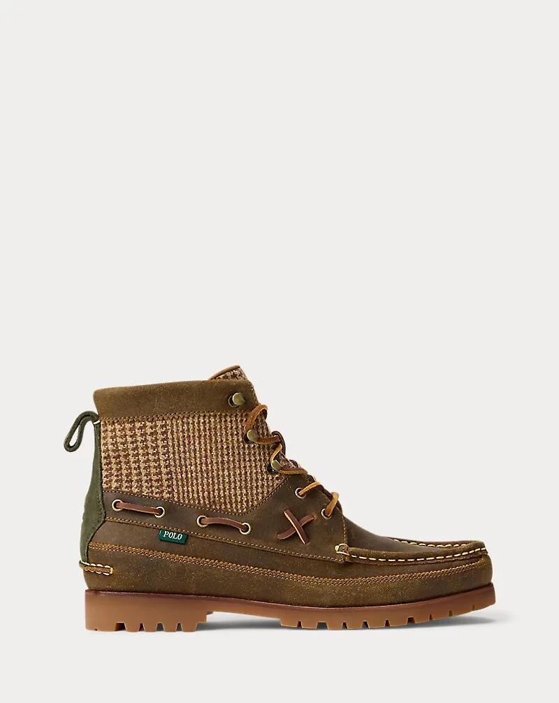 Ranger Mid Suede & Wool Tweed Boot