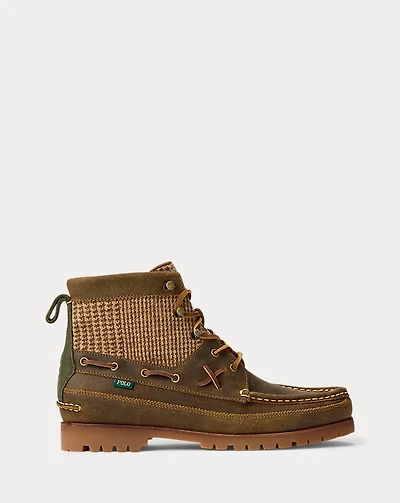 Ranger Mid Suede & Wool Tweed Boot