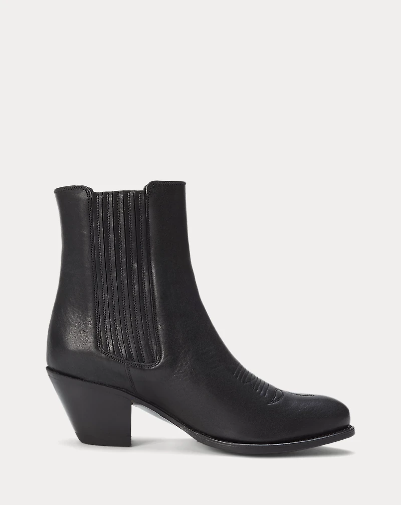 Leather Chelsea Western Boot