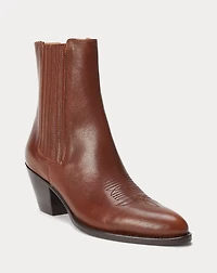 Leather Chelsea Western Boot