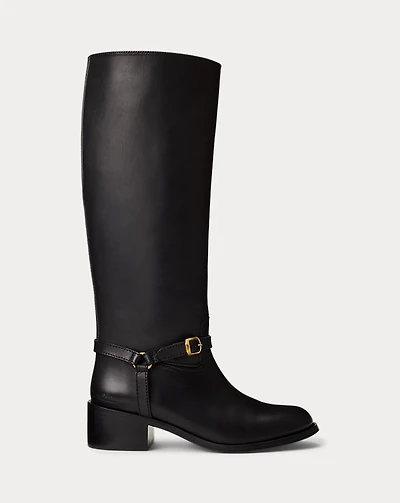 Harness Burnished Leather Riding Boot