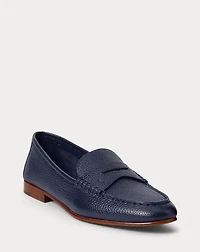 Pebbled Leather Penny Loafer