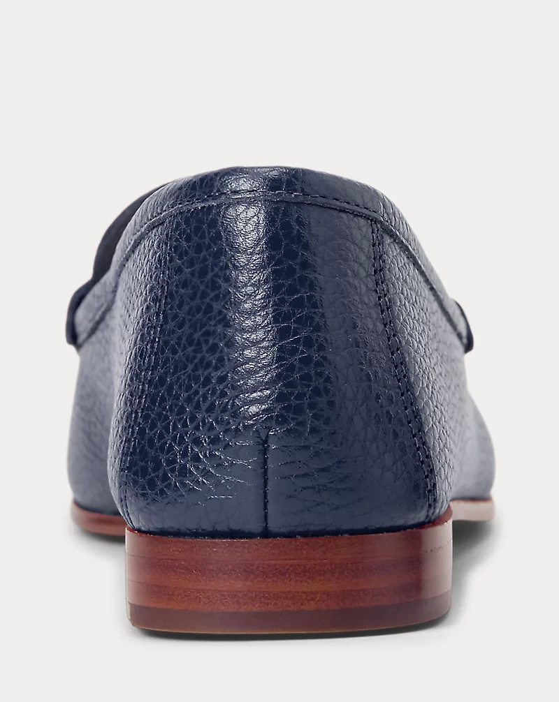Pebbled Leather Penny Loafer