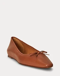 Pointed Leather Ballet Flat