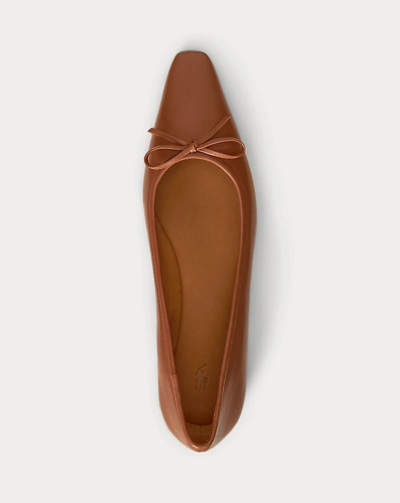 Pointed Leather Ballet Flat