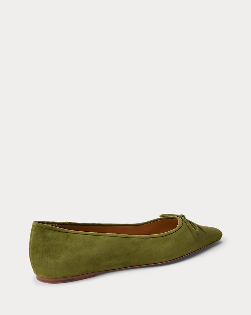 Suede Pointed Ballet Flat