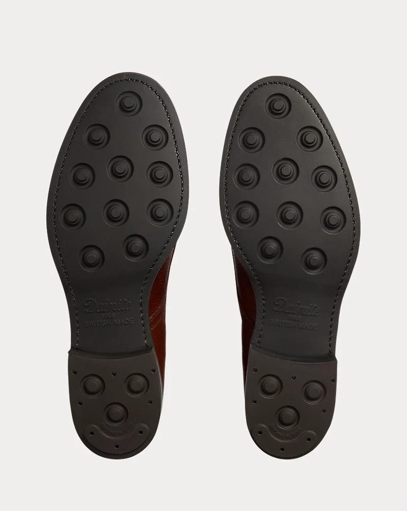 Hand-Burnished Pebbled Leather Boot