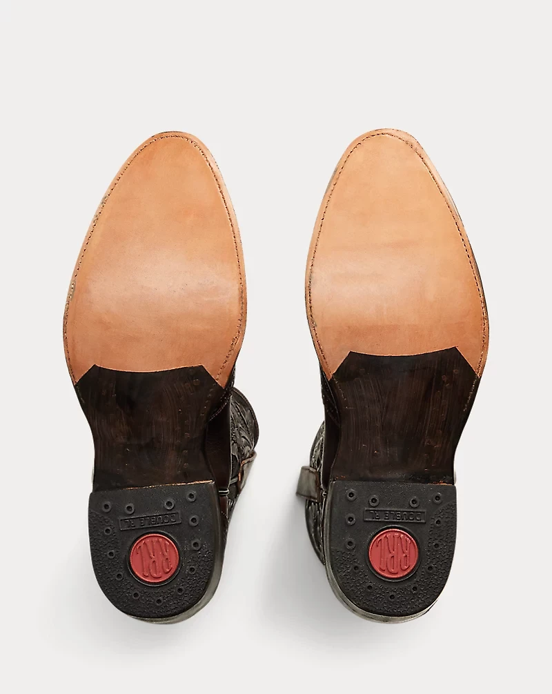 Plainview Hand-Tooled Leather Boot