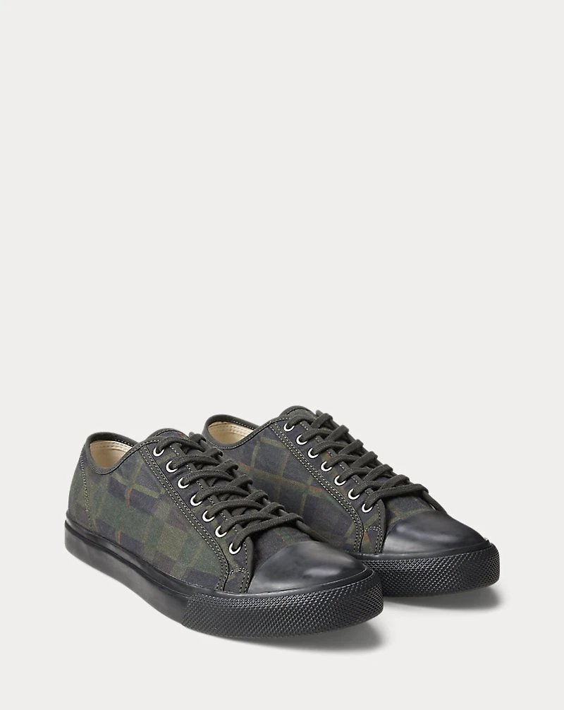 Check-Print Oilcloth Sneaker