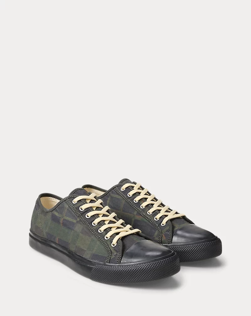 Check-Print Oilcloth Sneaker