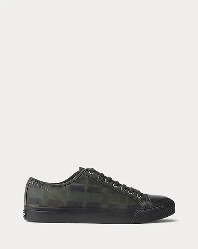 Check-Print Oilcloth Sneaker