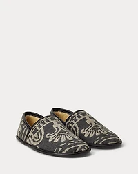 Shearling-Lined Jacquard Slipper