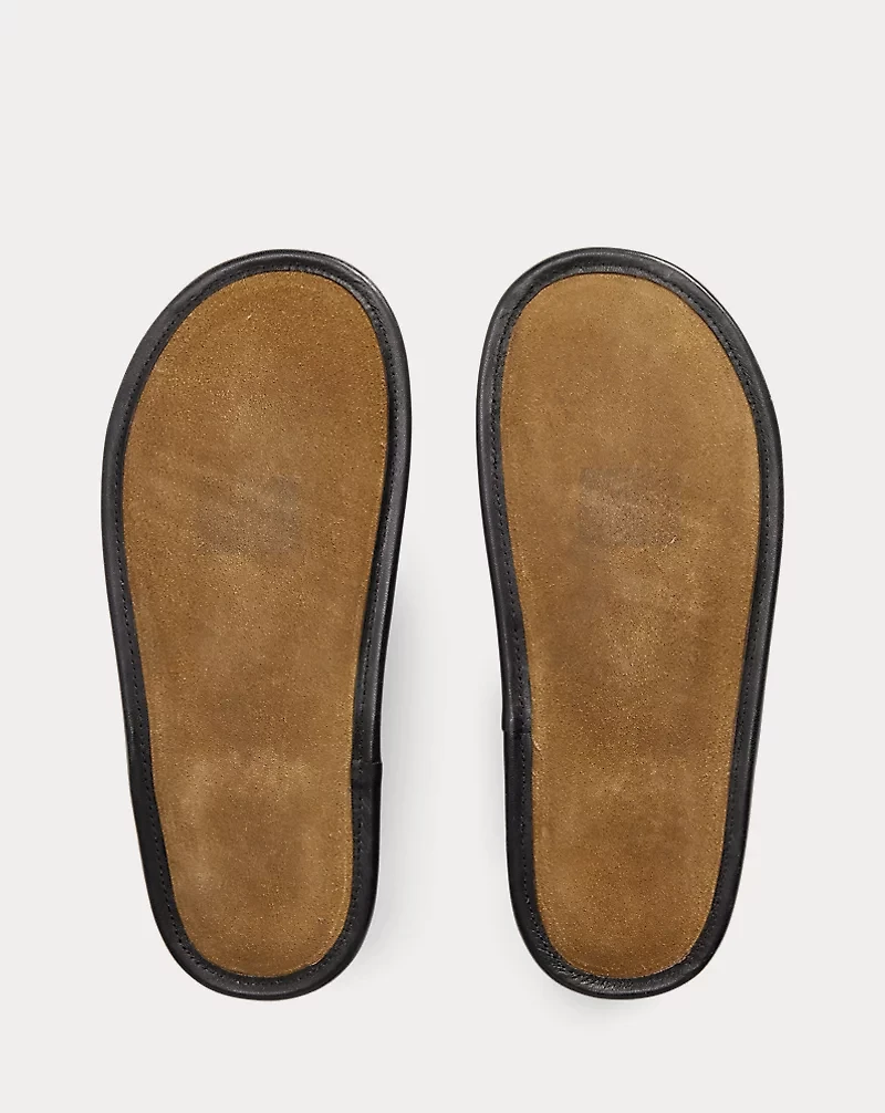 Shearling-Lined Jacquard Slipper