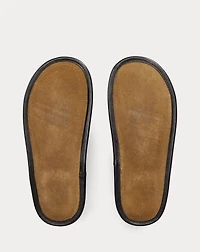 Shearling-Lined Jacquard Slipper
