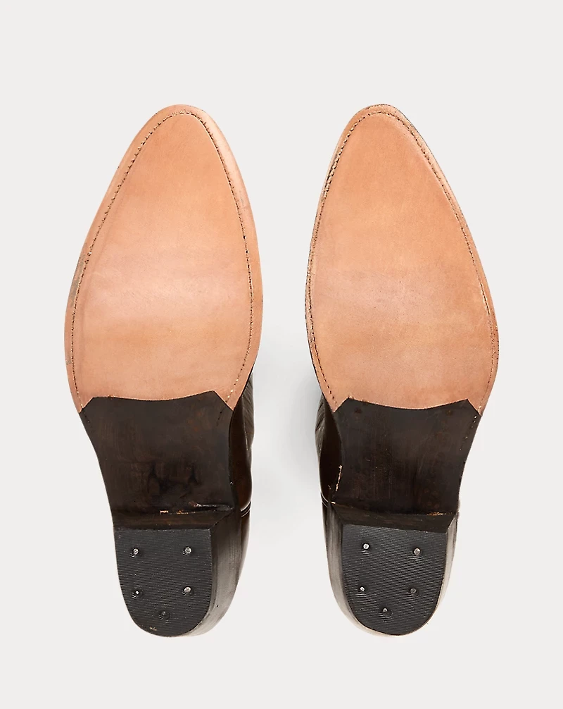 Holly Plainview Star-Inlay Leather Boot