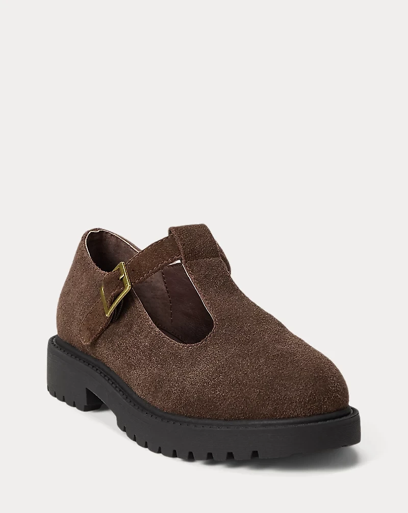 Wellsley T-Strap Suede Shoe