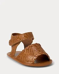 Whipstitch Faux-Leather Sandal