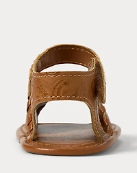 Whipstitch Faux-Leather Sandal