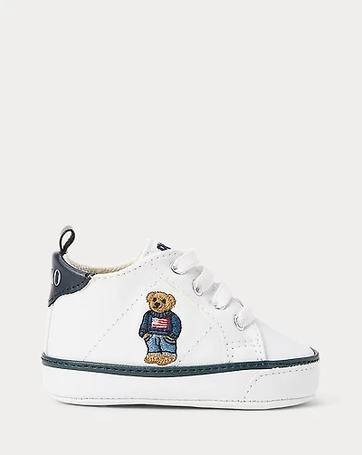 Quilton Polo Bear Faux-Leather Sneaker