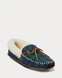 Yarmond Shearling-Lined Plaid Slipper