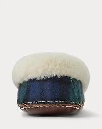 Yarmond Shearling-Lined Plaid Slipper