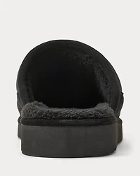 Reade Suede-Trim Quilted Scuff Slipper
