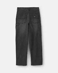 Boys Denim Baggy Jeans - Charcoal Wash