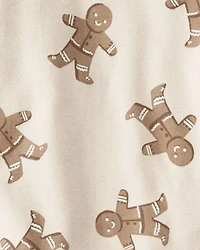 Baby Organic Cotton Pajamas Set in Gingerbread Man Print