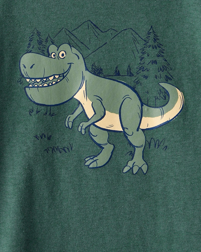 Toddler Boy Dinosaur Short-Sleeve Graphic Tee - Green