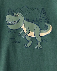 Toddler Boy Dinosaur Short-Sleeve Graphic Tee - Green