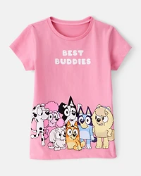 Toddler Girl Bluey Best Buddies Short-Sleeve Graphic Tee - Pink