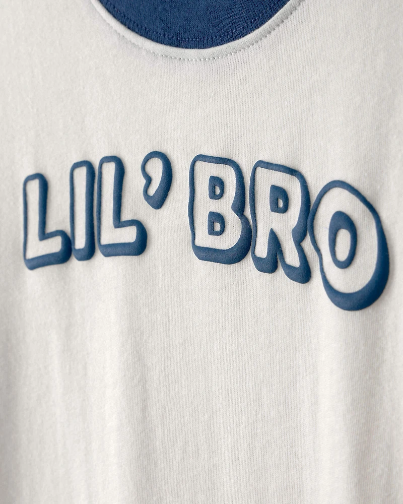 Toddler Boy 'Lil Bro' Graphic Tee - Ivory