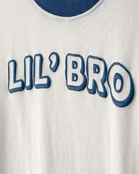Toddler Boy 'Lil Bro' Graphic Tee - Ivory