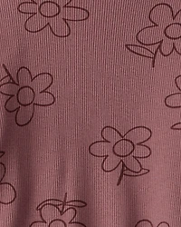 Baby Girl 2-Piece Floral Cotton Long-Sleeve Tee & Pant Set - Pink