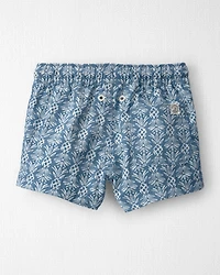 Baby Boy Recycled Swim Trunks in Bloom Lagoon