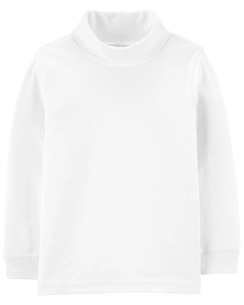Toddler Boy Cotton Turtleneck - Ivory