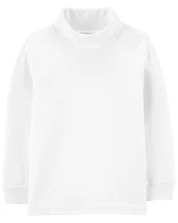 Toddler Boy Cotton Turtleneck - Ivory
