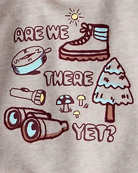 Baby Boy Camping Hoodie - Tan