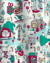 Adult Christmas Scavenger Hunt Fleece Loose Fit Pajama Bottoms