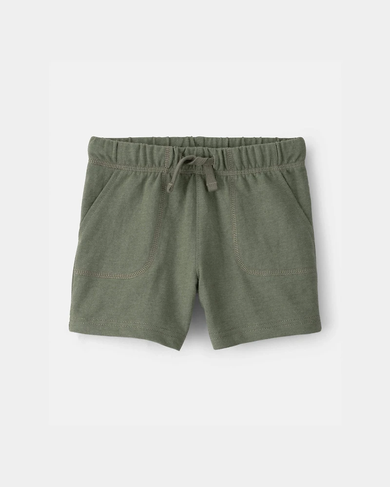 Toddler Boy French Terry Shorts - Green