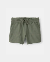 Toddler Boy French Terry Shorts - Green