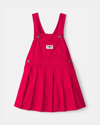 Toddler Girl Pleated Skirtall - Red