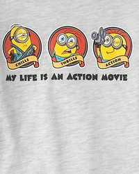 Toddler Despicable Me Minions Graphic Tee - Grey