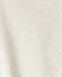 Girls Cotton Short-Sleeve Top - Oatmeal